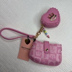 Juicy Couture Cherry Blossom 🌸 Sweet Break Time Mini Tab Wristlet 💕